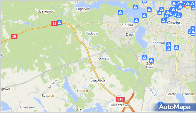 mapa Gronity, Gronity na mapie Targeo