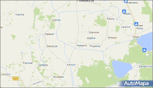 mapa Hołowno, Hołowno na mapie Targeo