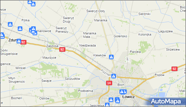 mapa Klewków, Klewków na mapie Targeo