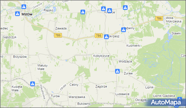 mapa Kobyłczyce, Kobyłczyce na mapie Targeo