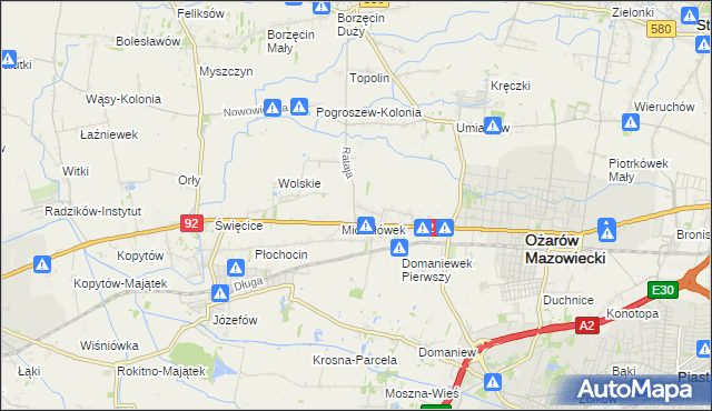 mapa Koprki, Koprki na mapie Targeo