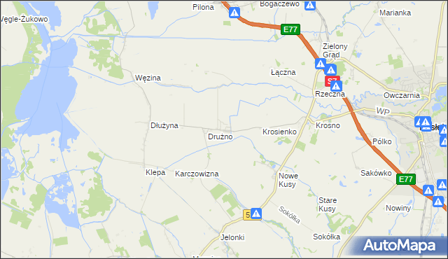 mapa Lisów gmina Elbląg, Lisów gmina Elbląg na mapie Targeo