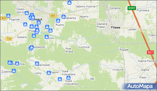 mapa Łucznica, Łucznica na mapie Targeo