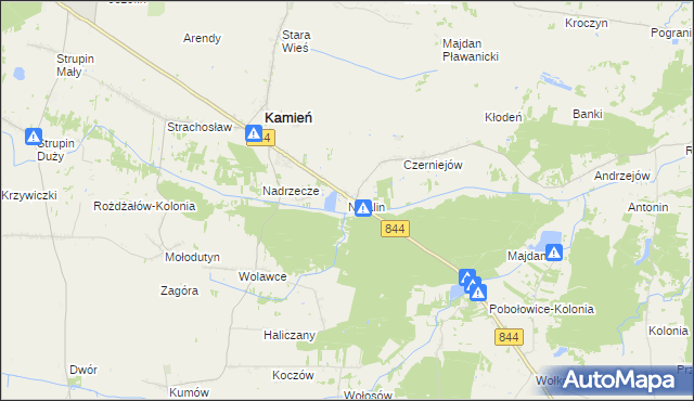 mapa Natalin gmina Kamień, Natalin gmina Kamień na mapie Targeo
