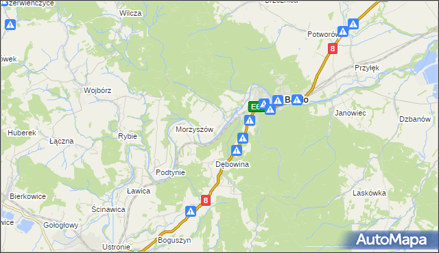 mapa Opolnica, Opolnica na mapie Targeo