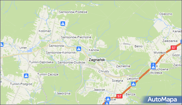 mapa Osiedle Kaniów, Osiedle Kaniów na mapie Targeo