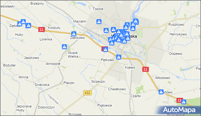 mapa Pętkowo, Pętkowo na mapie Targeo