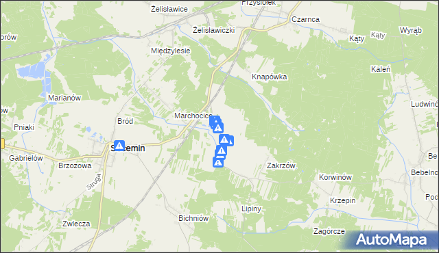 mapa Ropocice, Ropocice na mapie Targeo