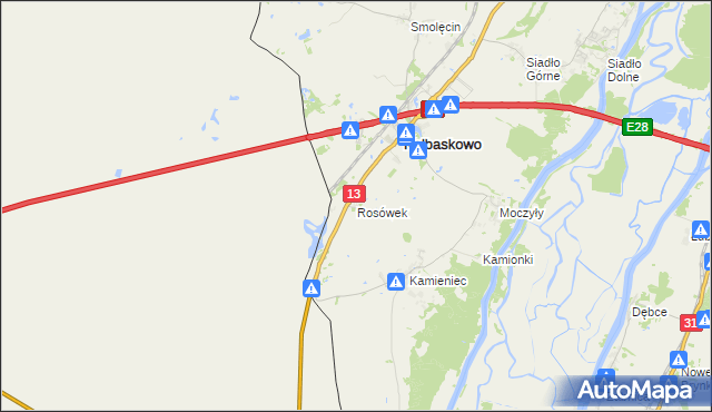 mapa Rosówek, Rosówek na mapie Targeo