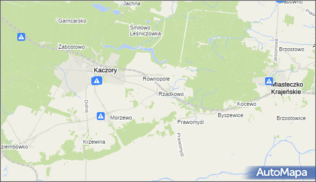 mapa Rzadkowo, Rzadkowo na mapie Targeo