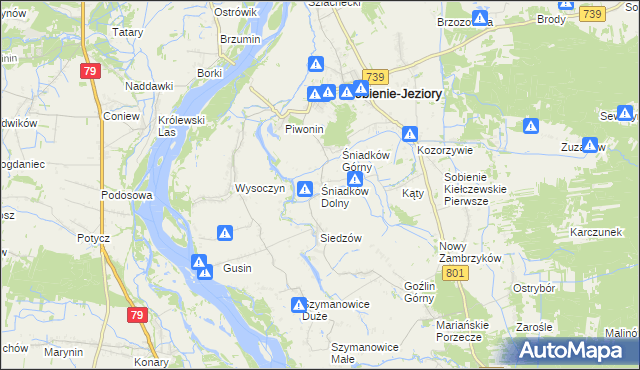 mapa Śniadków Dolny, Śniadków Dolny na mapie Targeo