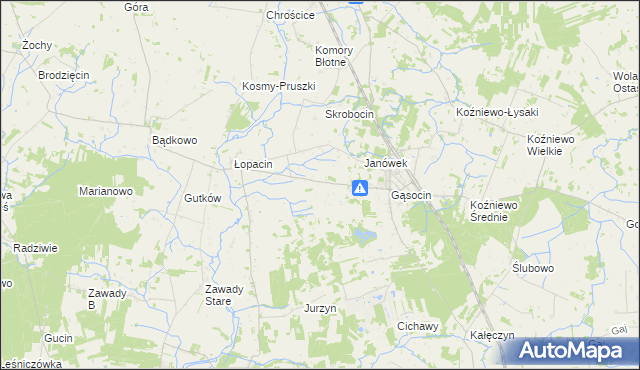 mapa Soboklęszcz gmina Sońsk, Soboklęszcz gmina Sońsk na mapie Targeo