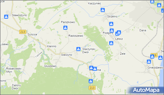 mapa Starzyński Dwór, Starzyński Dwór na mapie Targeo