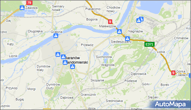 mapa Suchorzów, Suchorzów na mapie Targeo