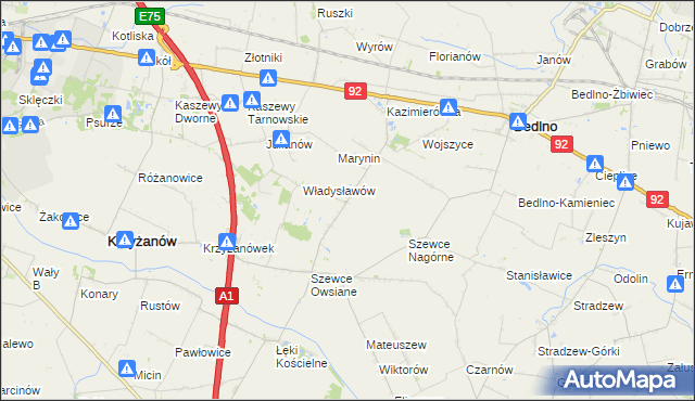 mapa Szewce-Walentyna, Szewce-Walentyna na mapie Targeo