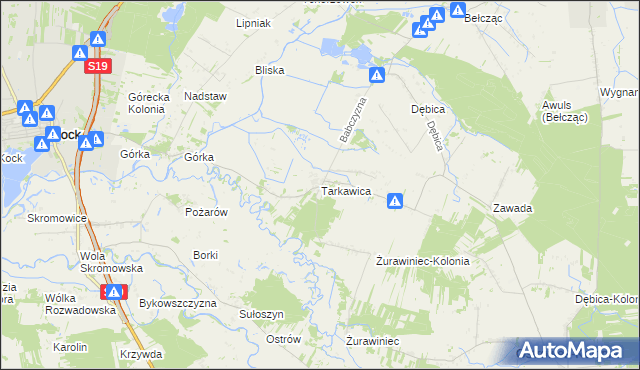 mapa Tarkawica, Tarkawica na mapie Targeo