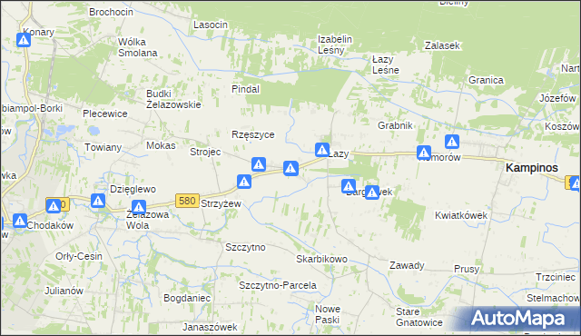 mapa Wola Pasikońska, Wola Pasikońska na mapie Targeo
