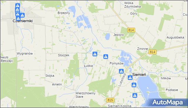mapa Wólka Siemieńska, Wólka Siemieńska na mapie Targeo