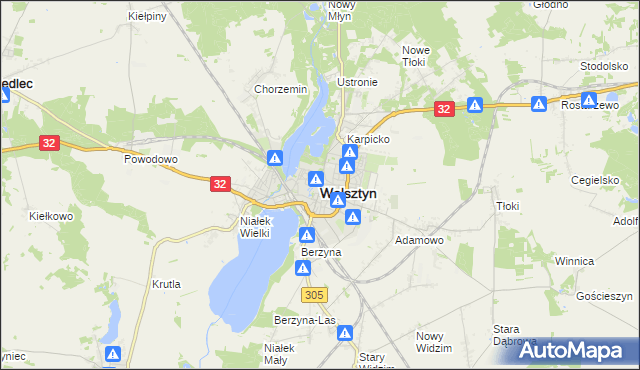 mapa Wolsztyn, Wolsztyn na mapie Targeo