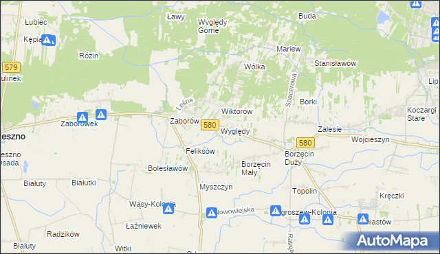 mapa Wyględy, Wyględy na mapie Targeo