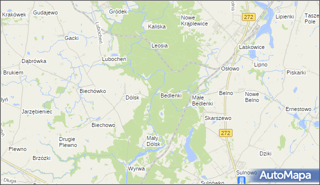 mapa Bedlenki, Bedlenki na mapie Targeo