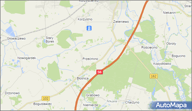 mapa Bezpraw, Bezpraw na mapie Targeo