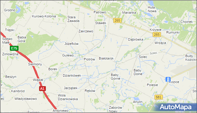 mapa Białotarsk, Białotarsk na mapie Targeo