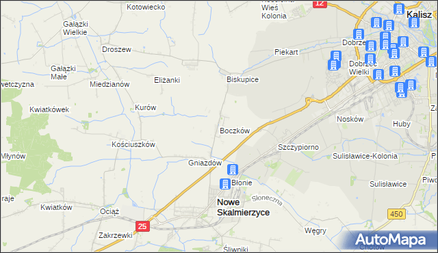 mapa Boczków, Boczków na mapie Targeo