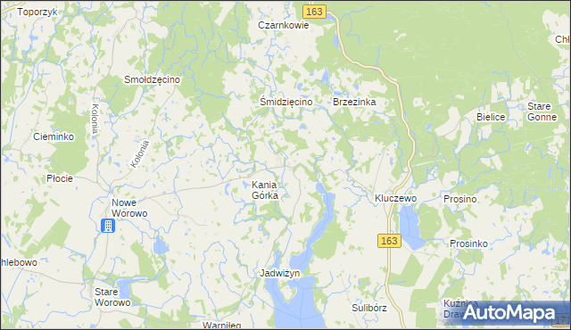 mapa Bolegorzyn, Bolegorzyn na mapie Targeo