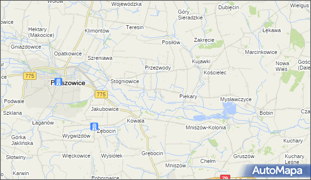 mapa Ciborowice, Ciborowice na mapie Targeo