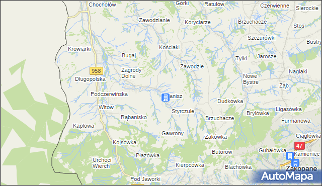 mapa Dzianisz, Dzianisz na mapie Targeo