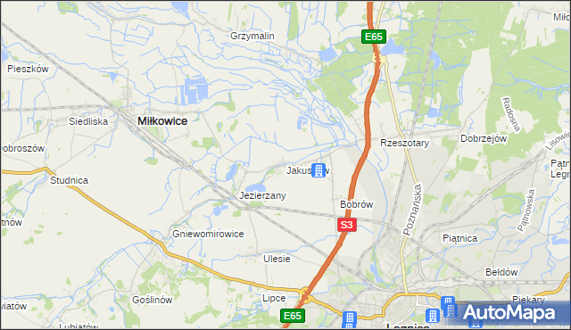 mapa Jakuszów, Jakuszów na mapie Targeo