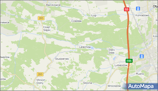 mapa Lelechów, Lelechów na mapie Targeo