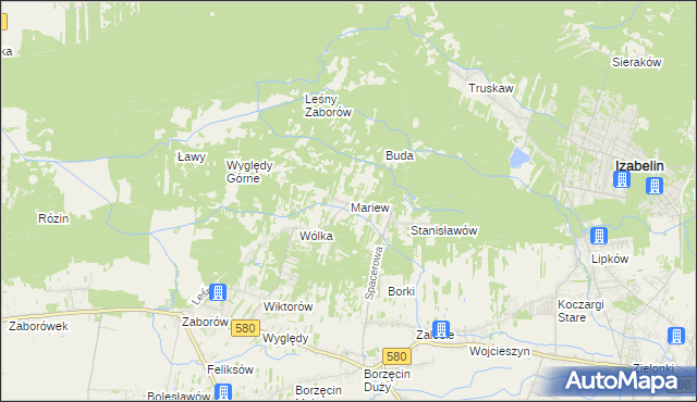mapa Mariew, Mariew na mapie Targeo