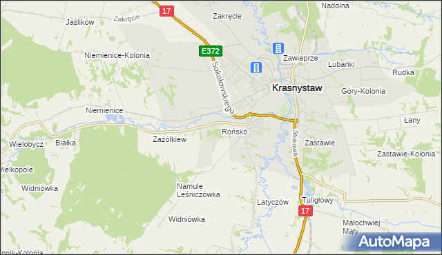 mapa Rońsko, Rońsko na mapie Targeo