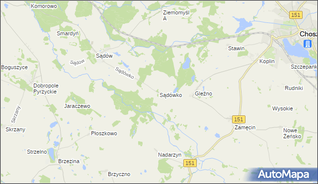 mapa Sądówko, Sądówko na mapie Targeo