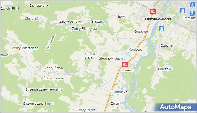 mapa Stepna-Michałki, Stepna-Michałki na mapie Targeo