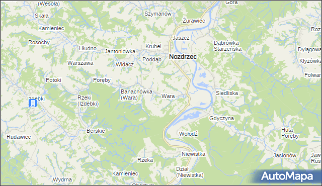 mapa Wara, Wara na mapie Targeo