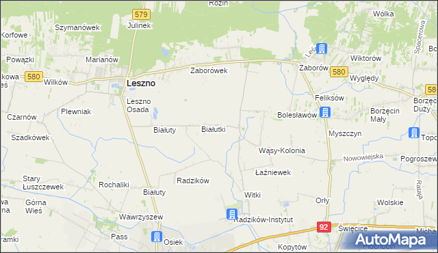 mapa Wąsy-Wieś, Wąsy-Wieś na mapie Targeo