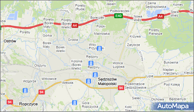 mapa Wolica Piaskowa, Wolica Piaskowa na mapie Targeo