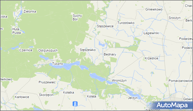 mapa Wronczynek, Wronczynek na mapie Targeo