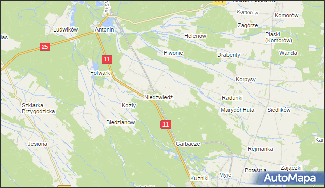mapa Marydół, Marydół na mapie Targeo