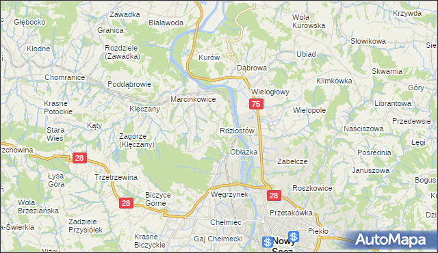 mapa Rdziostów, Rdziostów na mapie Targeo
