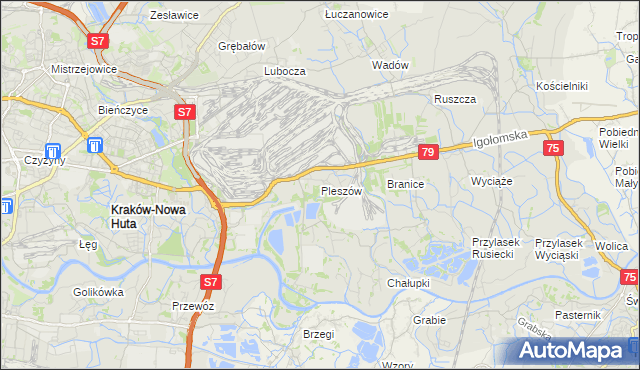 mapa Pleszów, Pleszów na mapie Targeo