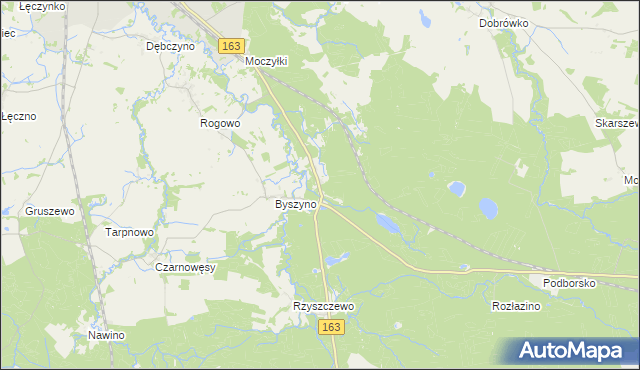 mapa Przegonia gmina Białogard, Przegonia gmina Białogard na mapie Targeo