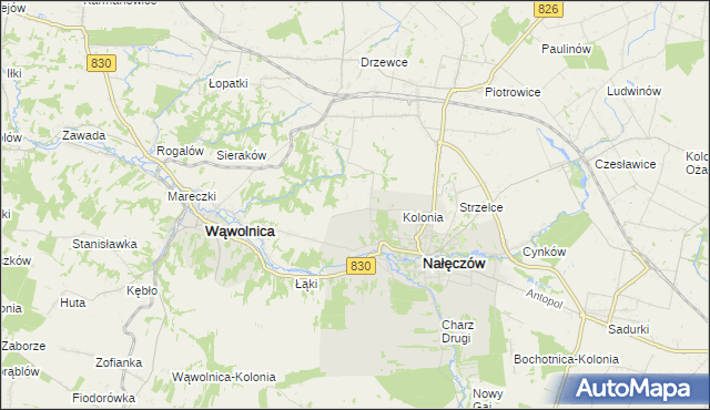 mapa Chruszczów-Kolonia, Chruszczów-Kolonia na mapie Targeo