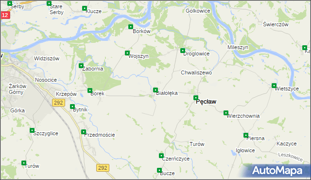 mapa Białołęka, Białołęka na mapie Targeo