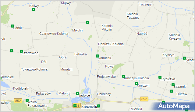 mapa Dobużek, Dobużek na mapie Targeo