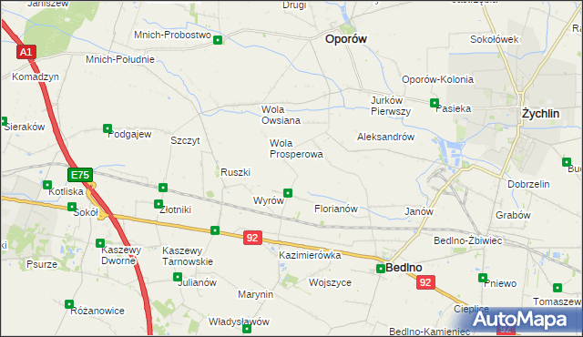 mapa Drzewoszki Małe, Drzewoszki Małe na mapie Targeo