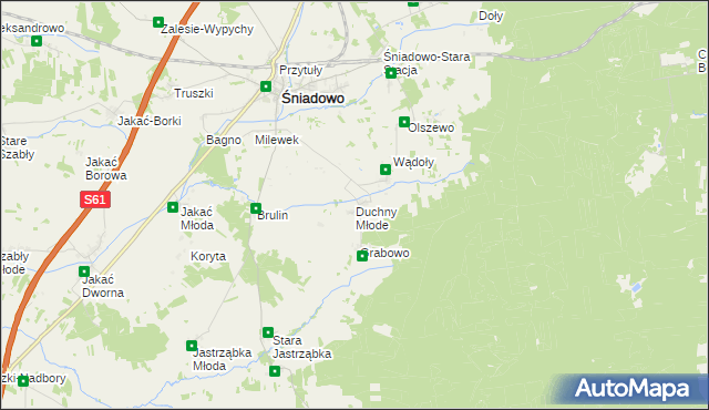 mapa Duchny Młode, Duchny Młode na mapie Targeo